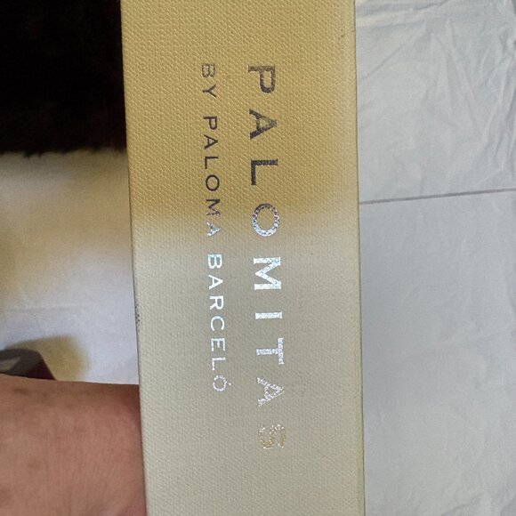 Palomitas Paloma Barcelo Boots Wedge Booties Sz 38EU/37.5US Real Fur Decor - Picture 6 of 13